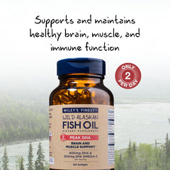 Two softgels of wild Alaskan fish oil