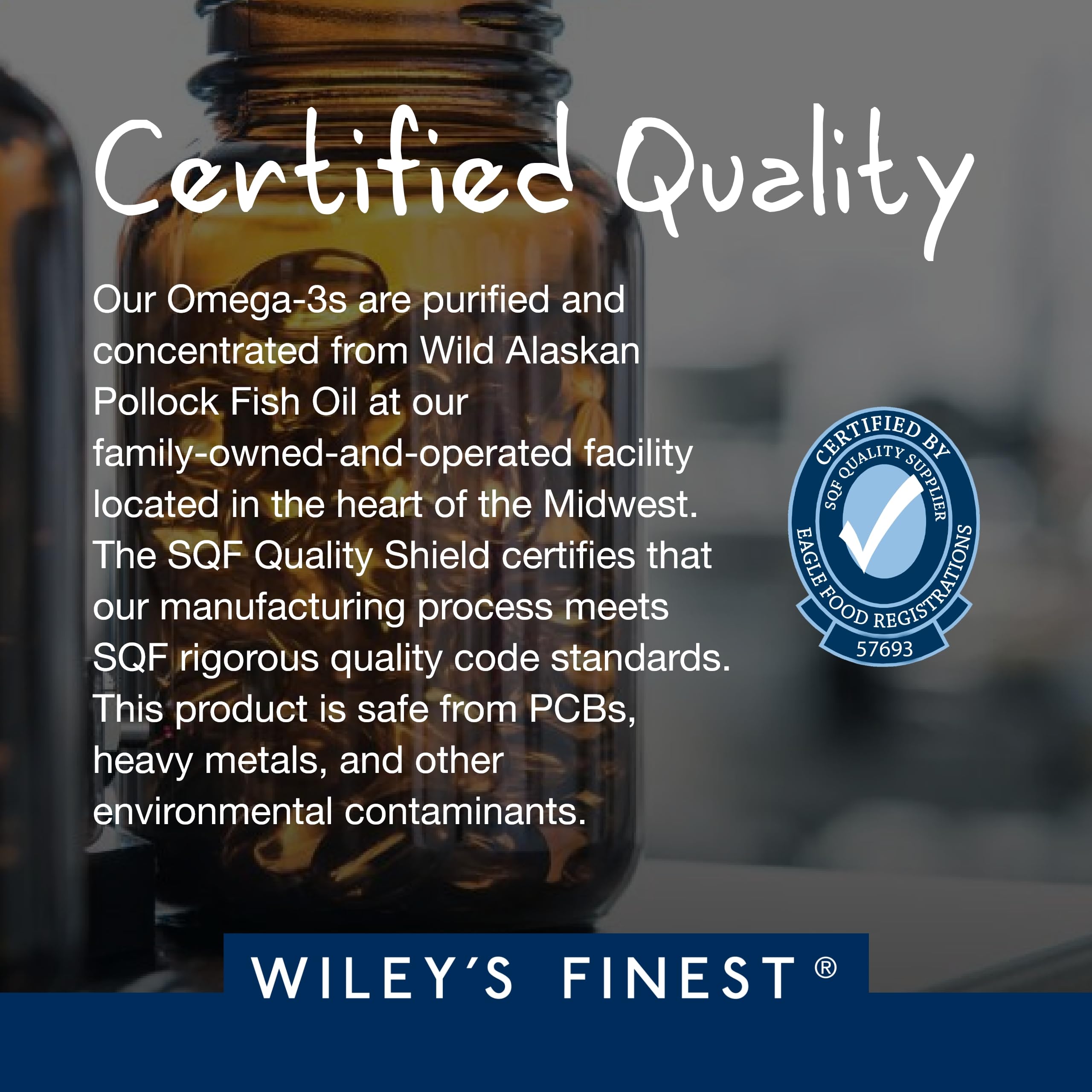 Sustainably sourced wild-caught fish oil from U.S. waters