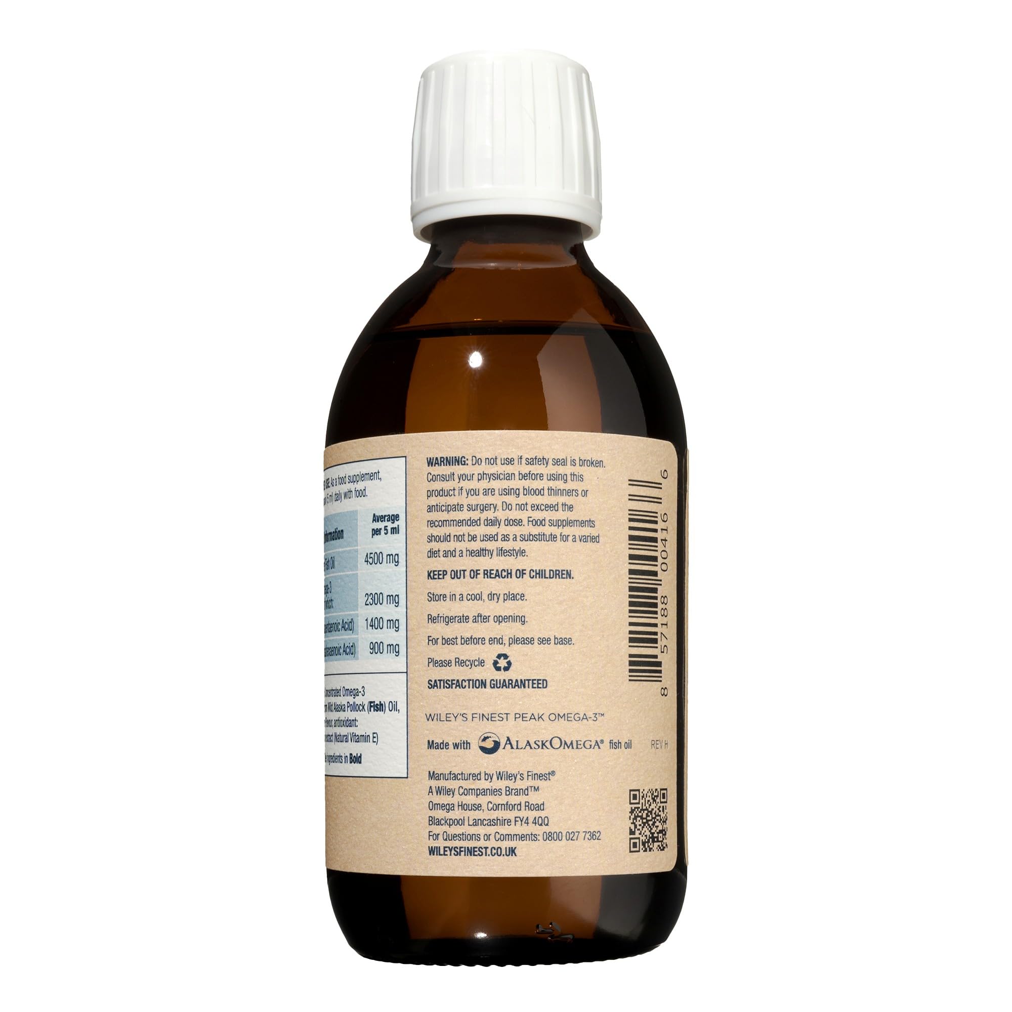 MSC-certified sustainably sourced Wild Alaskan Pollock for Wiley's Finest fish oil