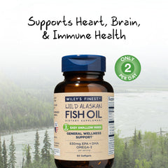 Close-up of mini easy-swallow fish oil softgels