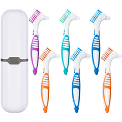 WILLBOND denture brush in green with white carrying case