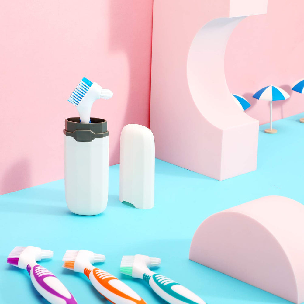 WILLBOND denture brush set shown for on-the-go use