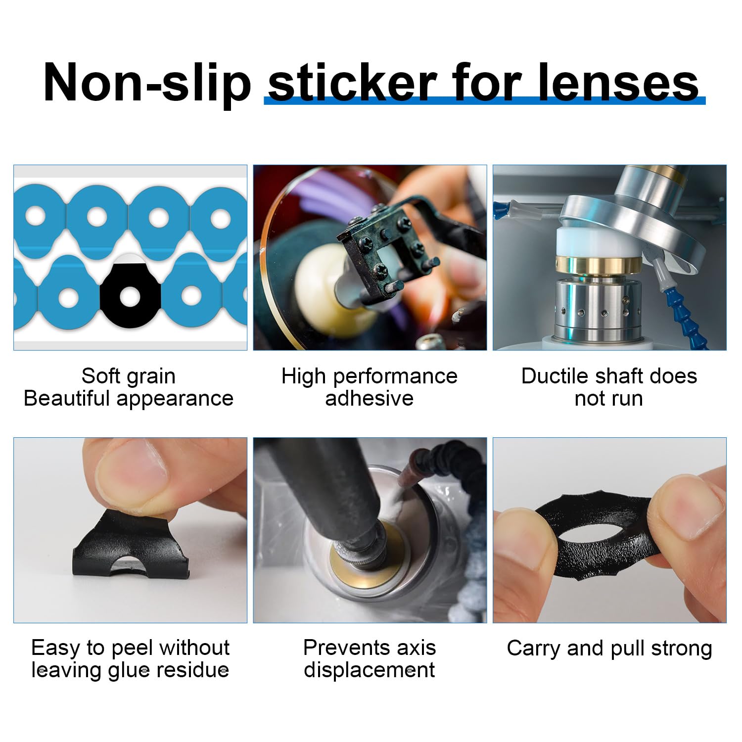 Pad thickness 0.8mm for secure grip during edging