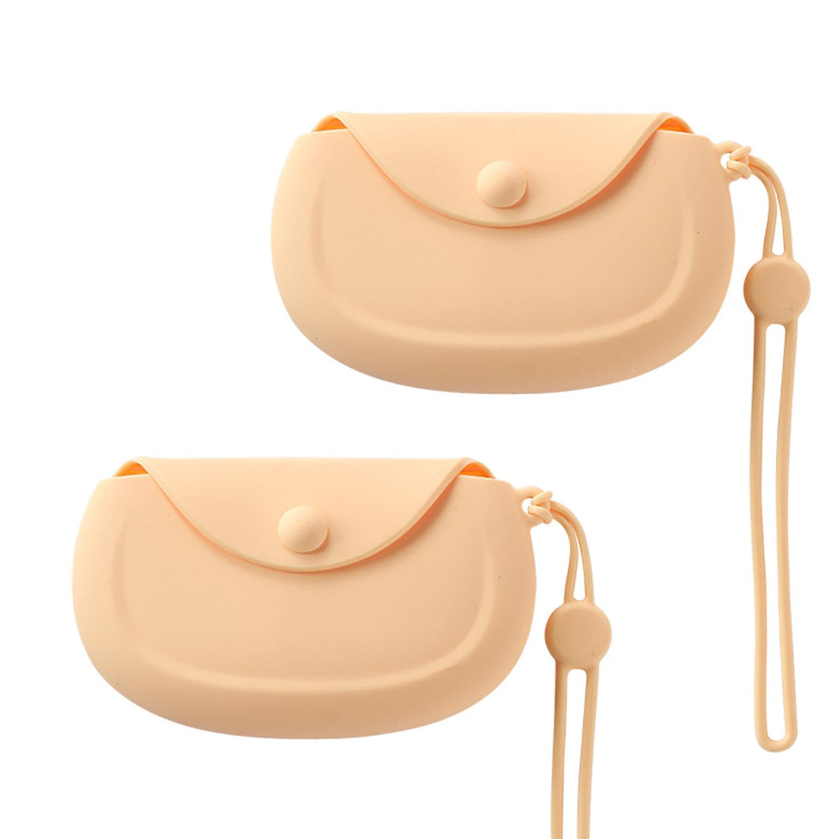 Orange WINDSIUUU silicone retainer case with vent holes - front view
