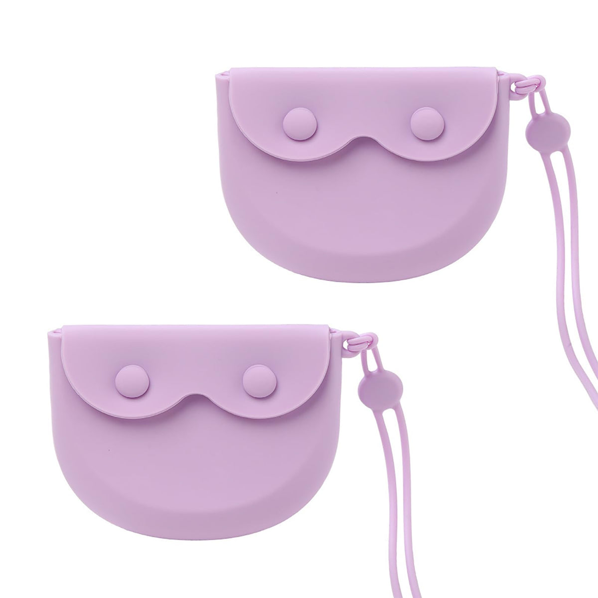 Front view of WINDSIUUU silicone retainer case in purple