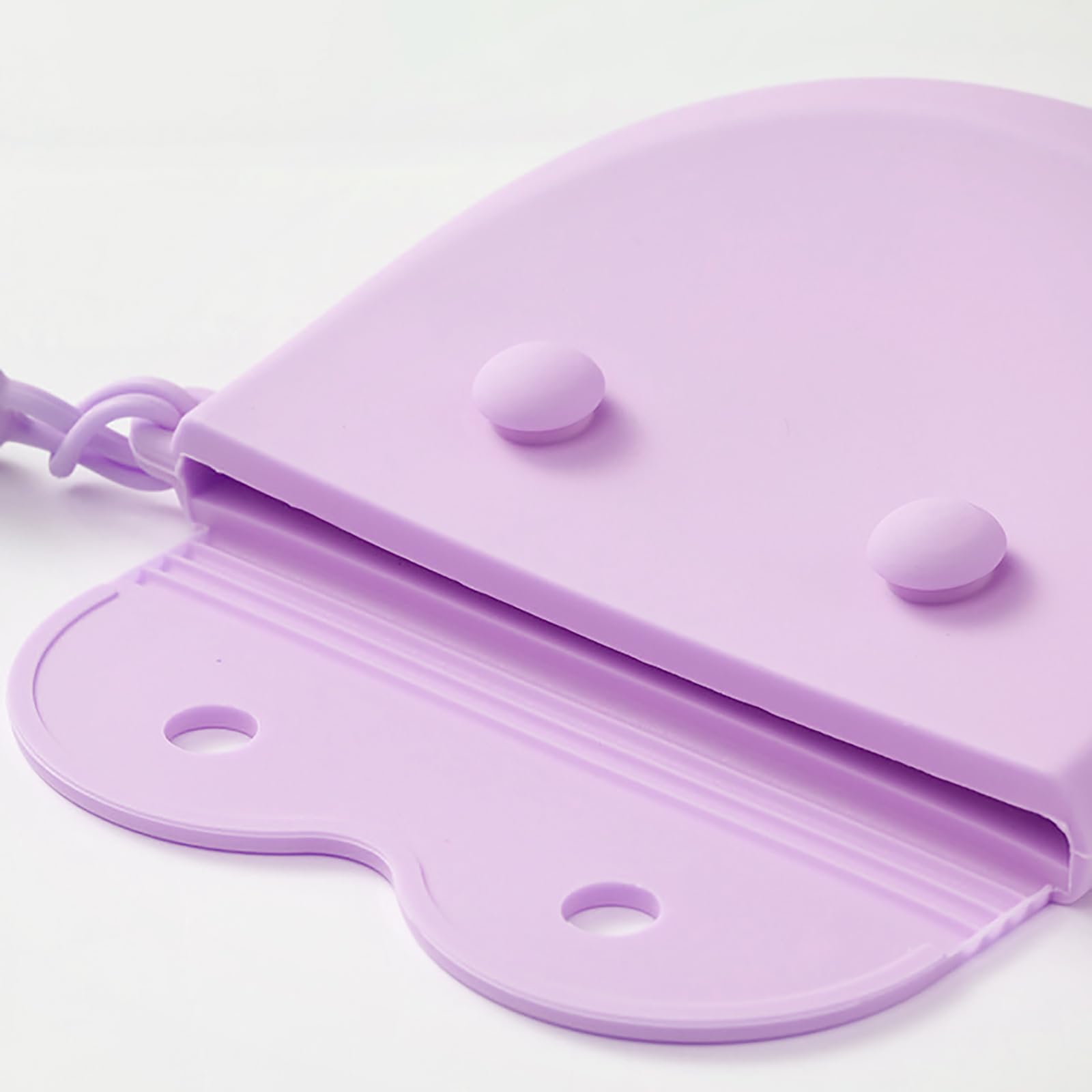 Two-pack of purple silicone retainer cases