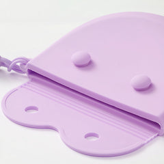 Two-pack of purple silicone retainer cases