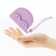 Lanyard attachment point on the purple retainer case