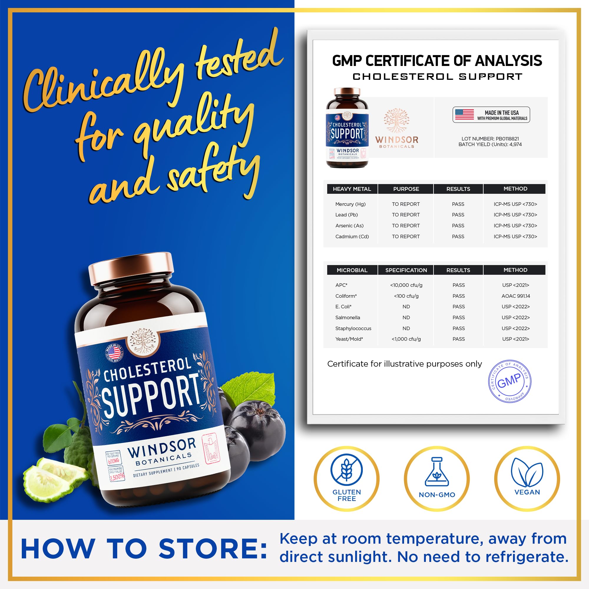 Nutrition facts panel and product packaging