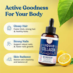 Two Windsor Botanicals Liquid Collagen 2 oz bottles