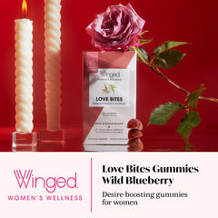 Love Bites packaging and bottle