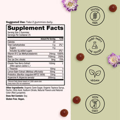 Vegan and gluten-free icons on packaging