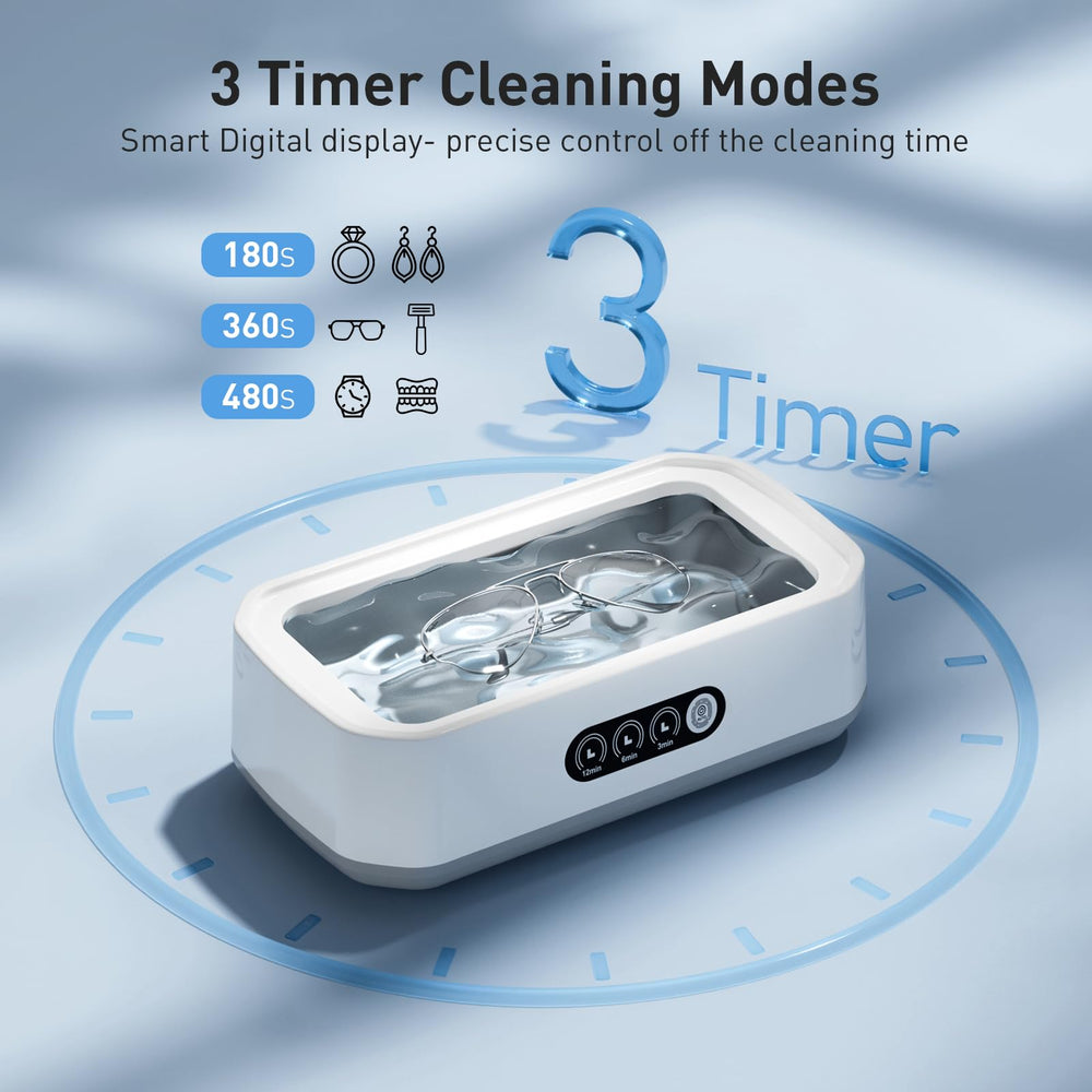 Degassing function of the ultrasonic cleaner in action