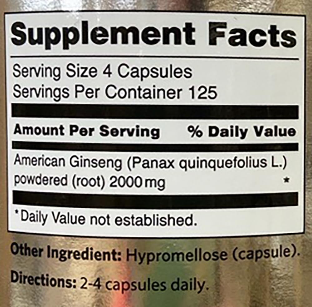 Wisconsin-grown American ginseng root powder