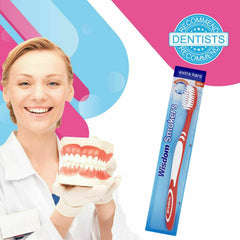 Packaging of Wisdom Smokers Extra Hard Toothbrush 3-pack (formerly Addis)