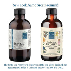 Wise Woman Licorice Syrup 4:1 label - alcohol-free