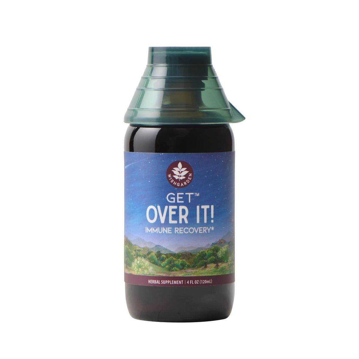 WishGarden Get Over It! Immune Booster Tincture bottle label