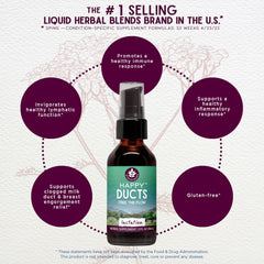 Close-up of organic, non-GMO ingredients used in Happy Ducts