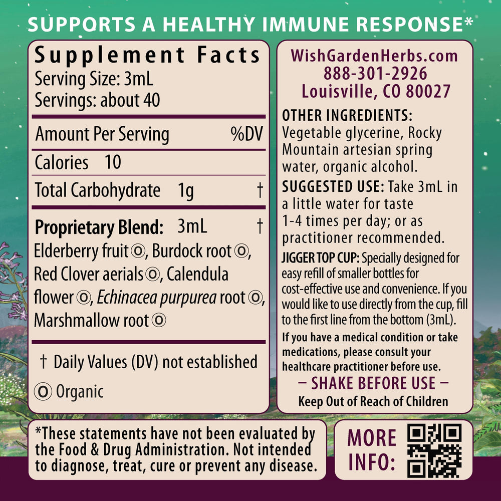 Dropper bottle of WishGarden Immune Boost for Pregnancy