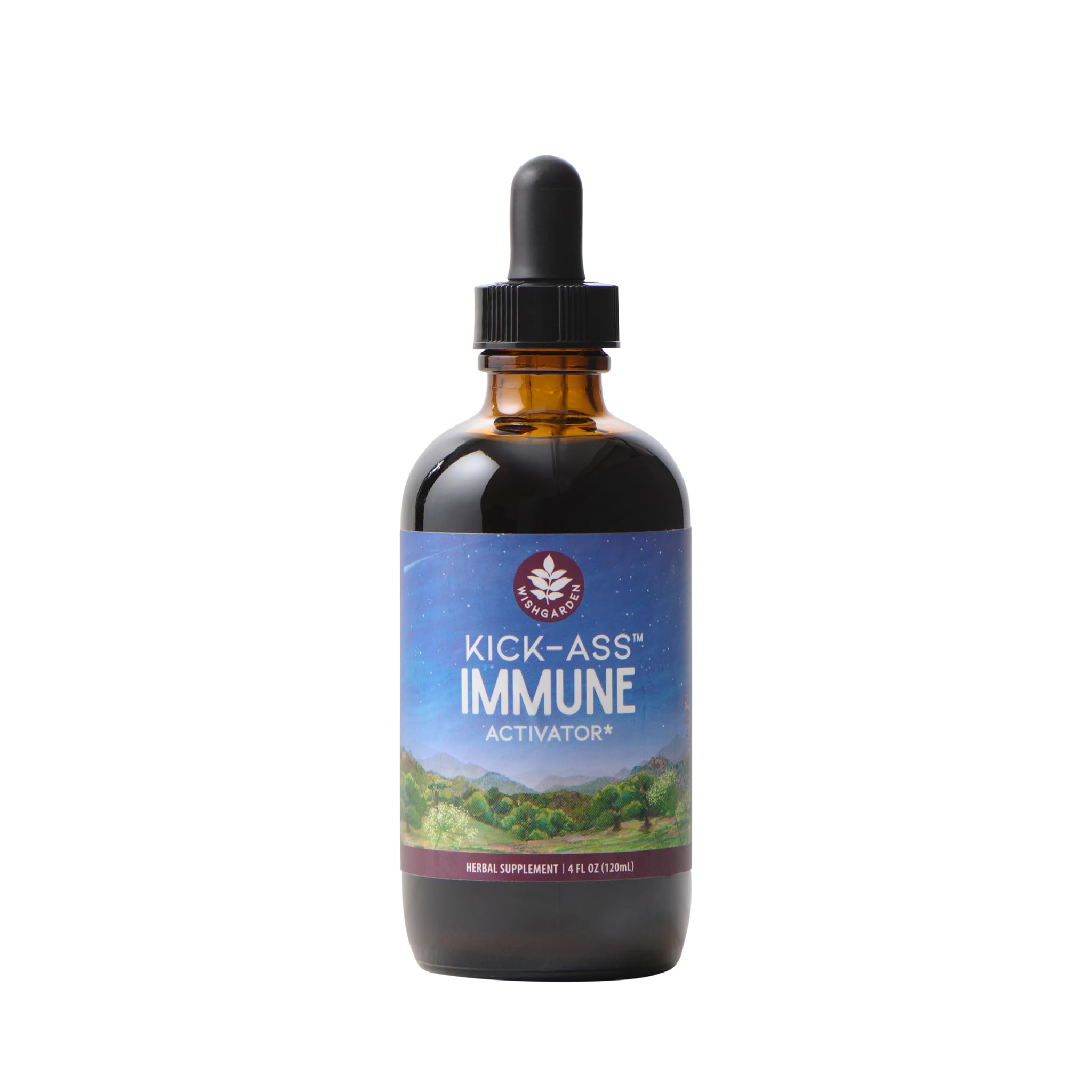 WishGarden Kick-Ass Immune Activator bottle 4oz