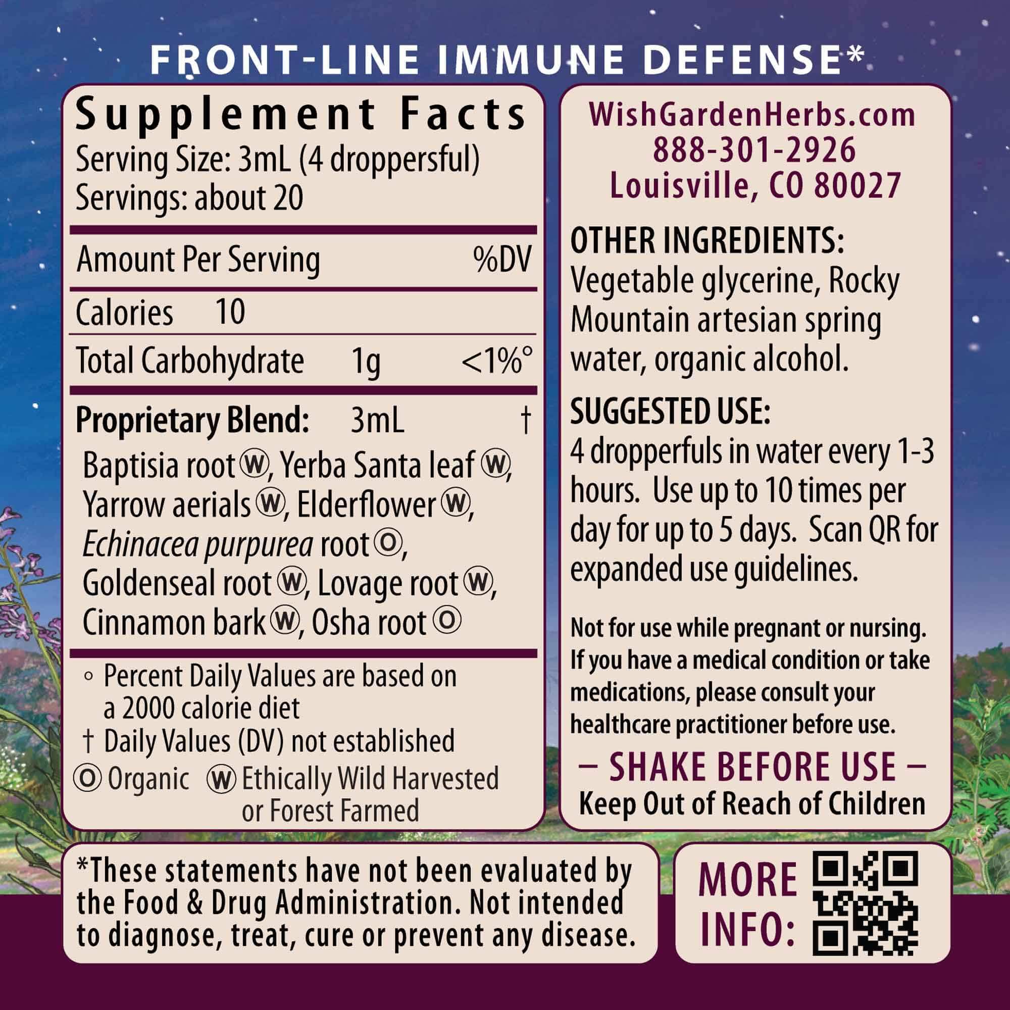 Kick-Ass Immune Activator bottle label close-up