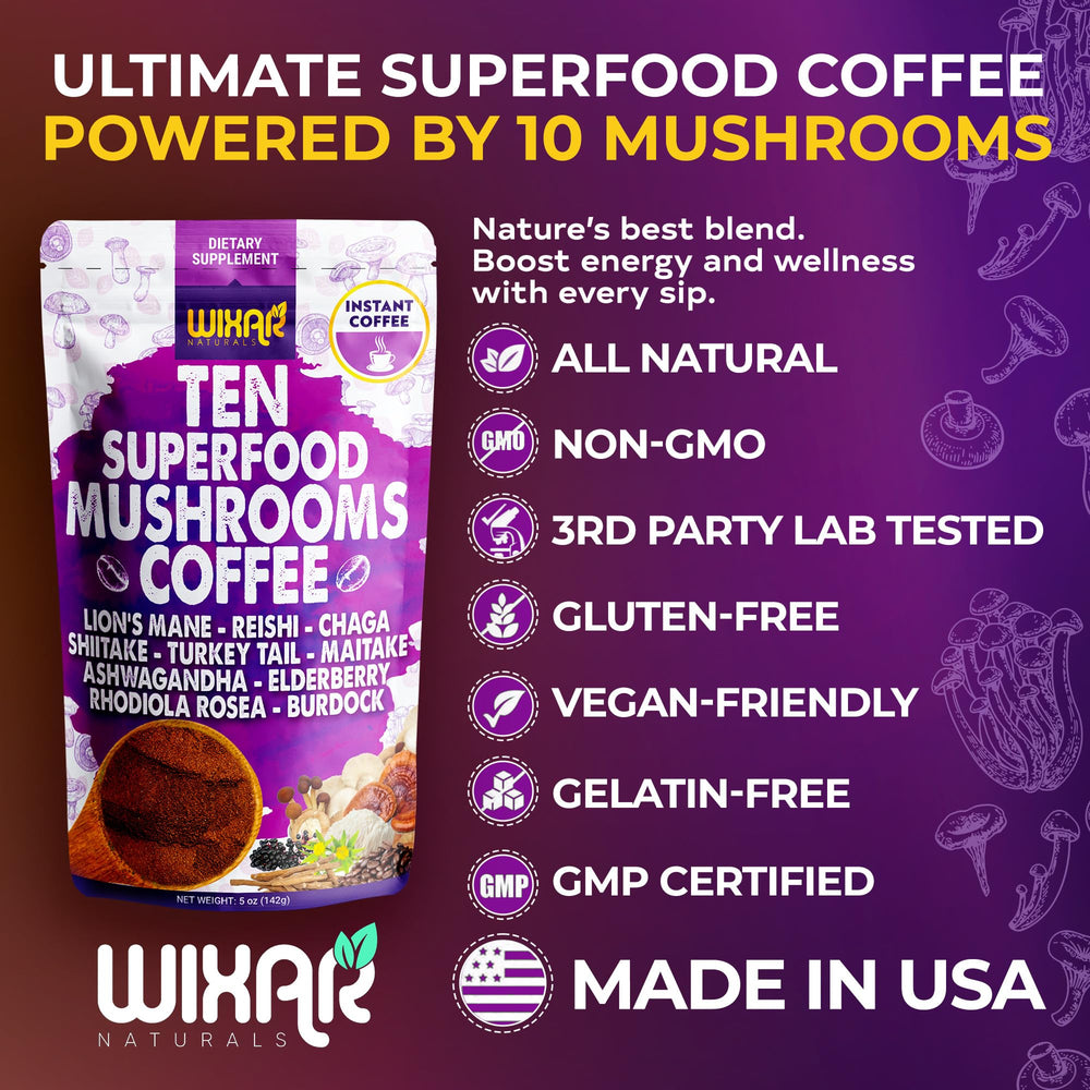 Mushroom powder made from whole fruiting bodies