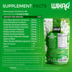 Smoothie with Wixar Ten Treasure Mushrooms Powder