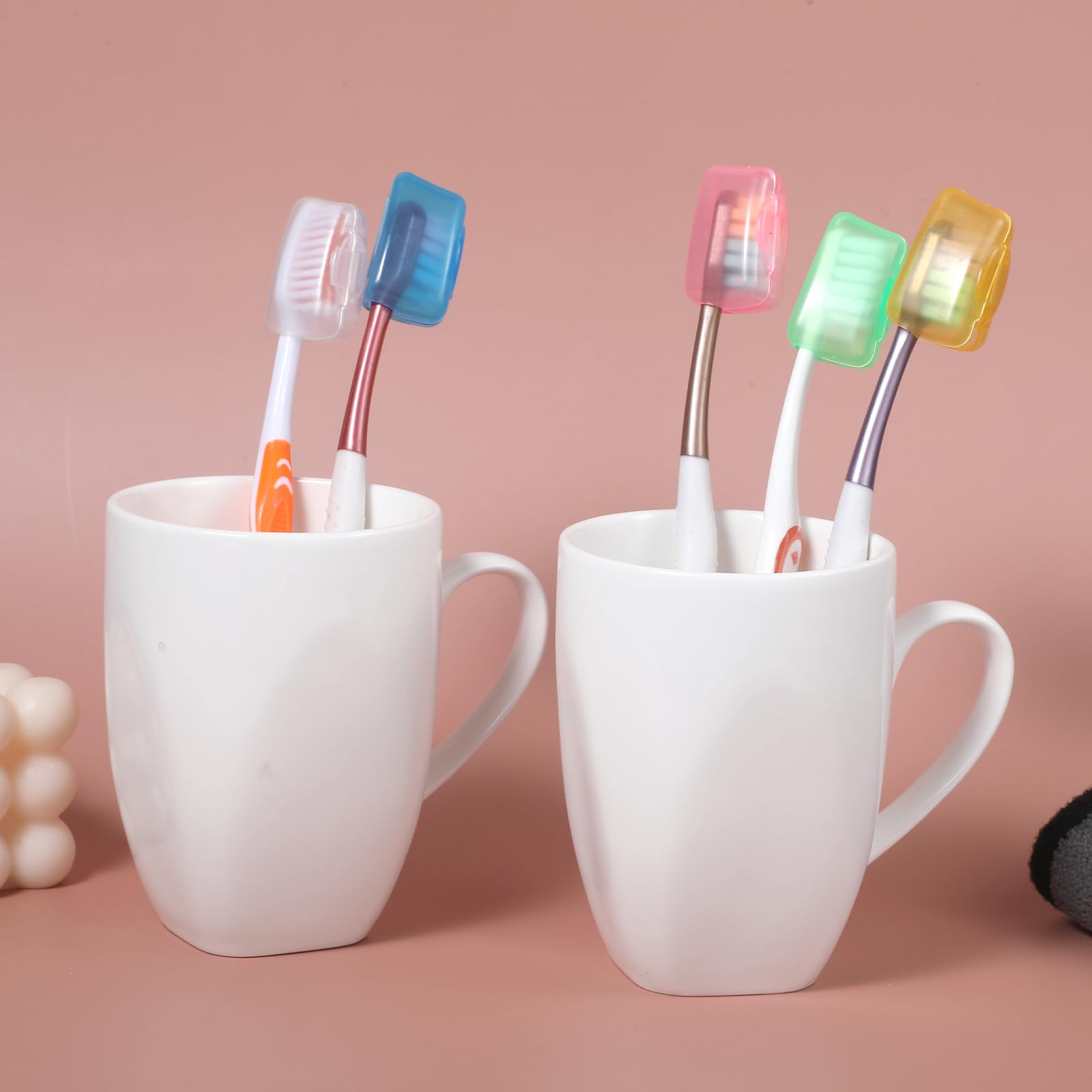 Packaged 150-piece WLLHYF toothbrush head covers with colors