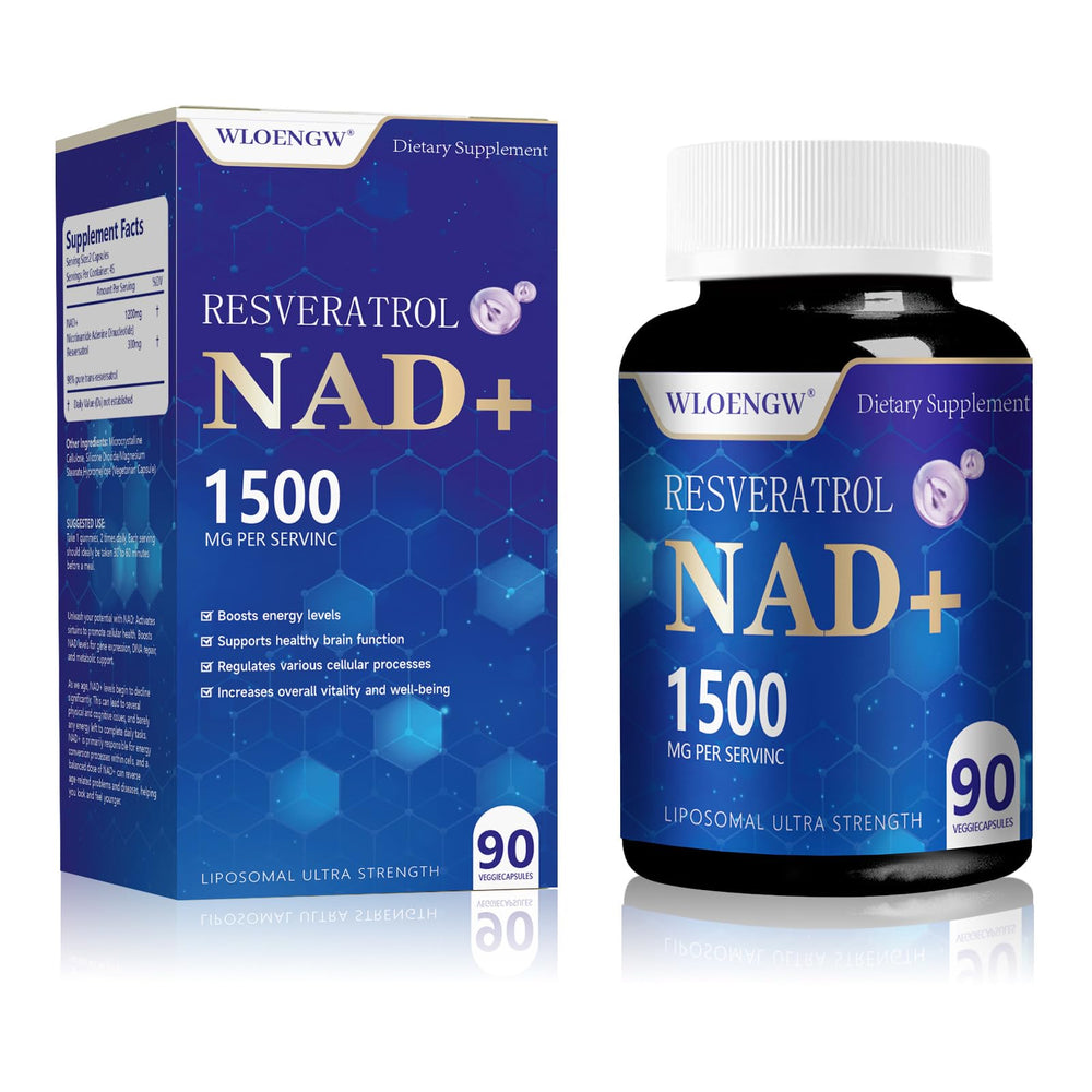 Wloengw NAD+ Liposomal Supplement bottle label