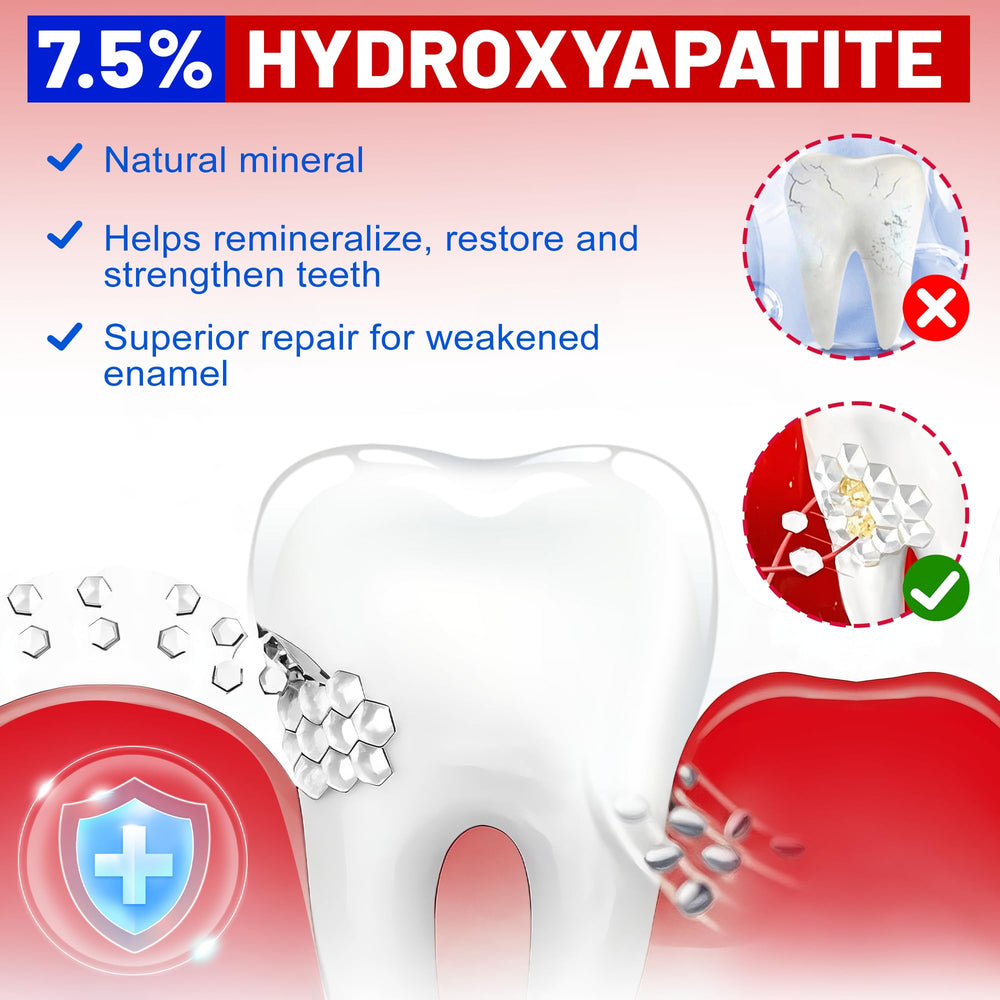 Whitening toothpaste texture with mint