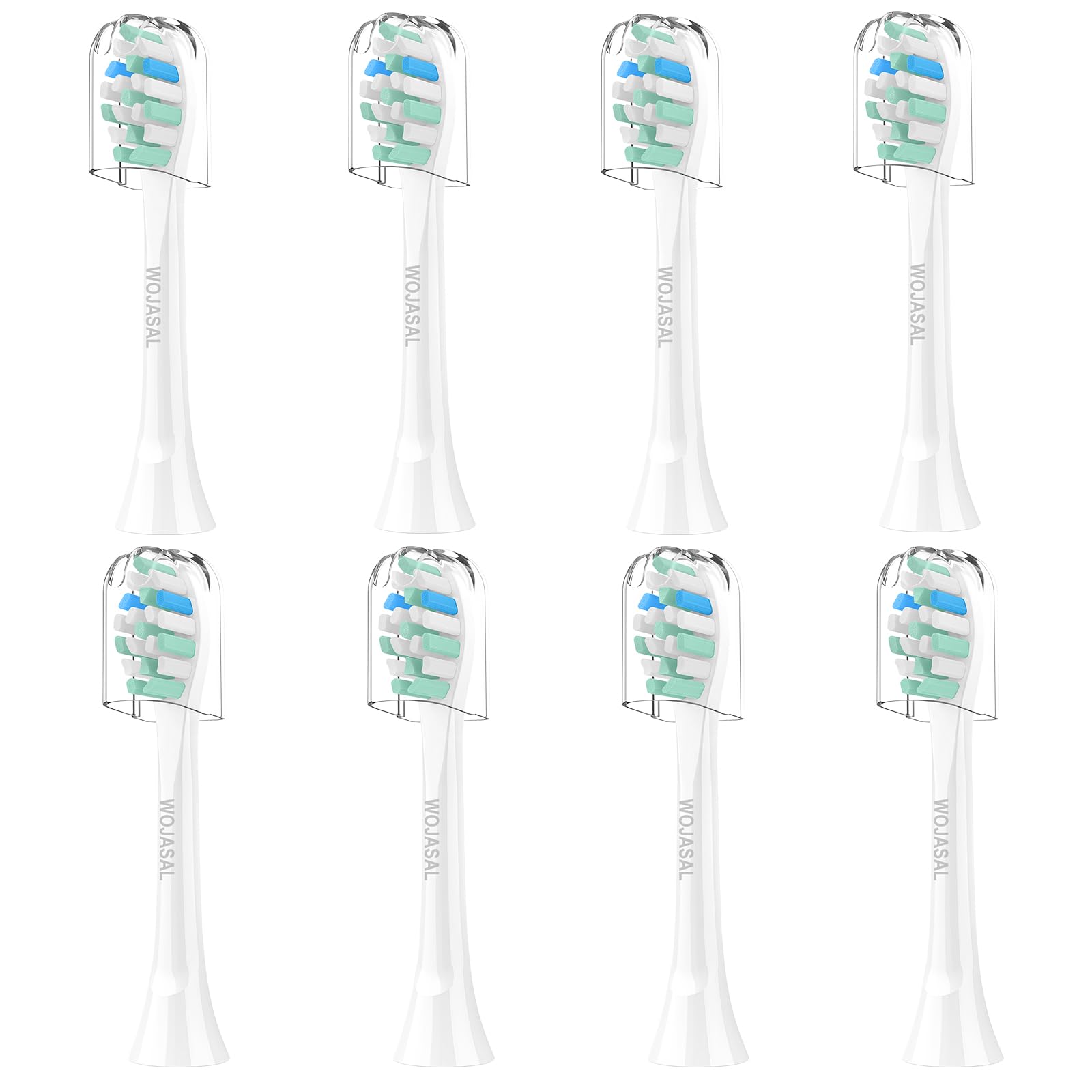 WOJASAL replacement brush heads for Philips Sonicare – 8-pack
