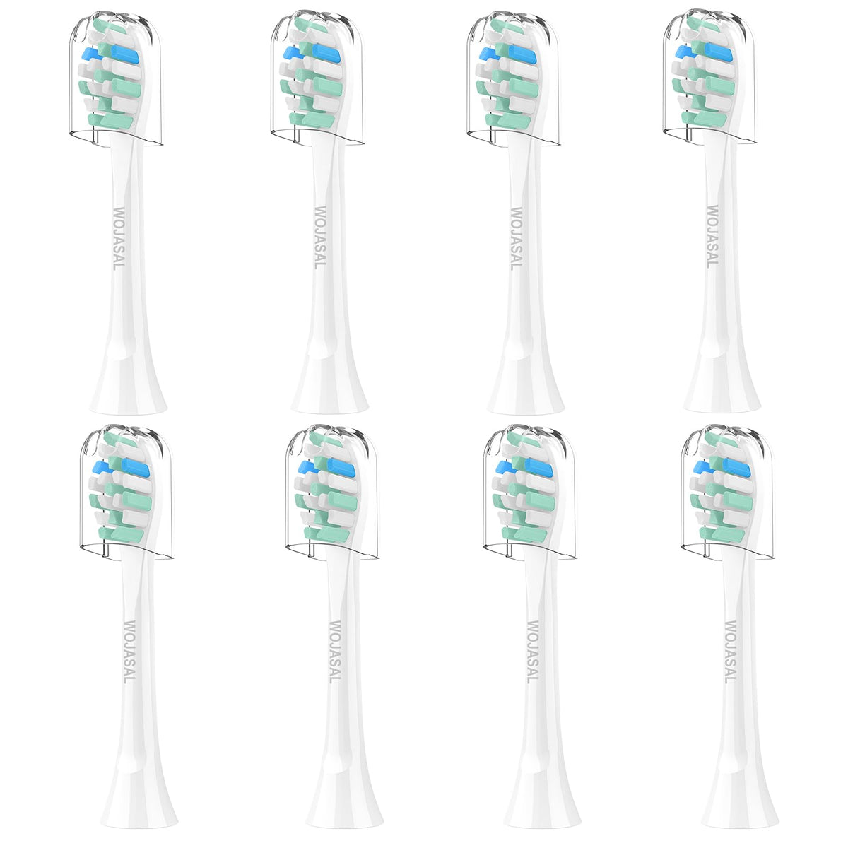 WOJASAL replacement brush heads for Philips Sonicare – 8-pack