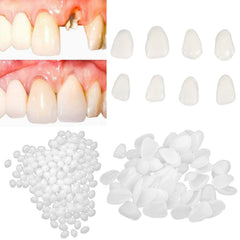 Beads softened in hot water ready to mold