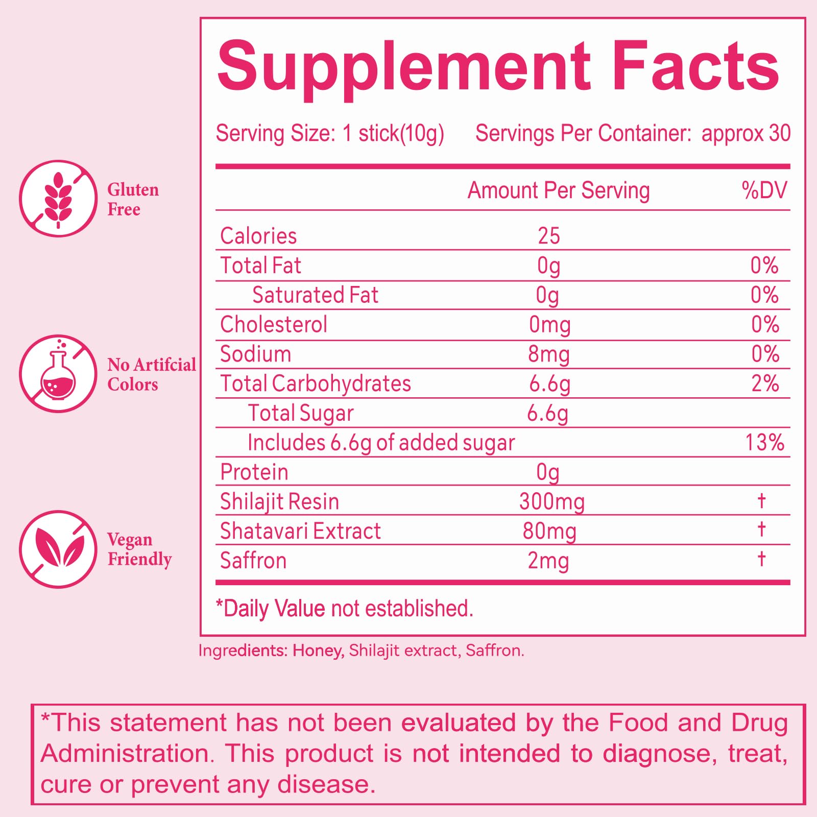 Women’s health energy boost with Shilajit honey sticks