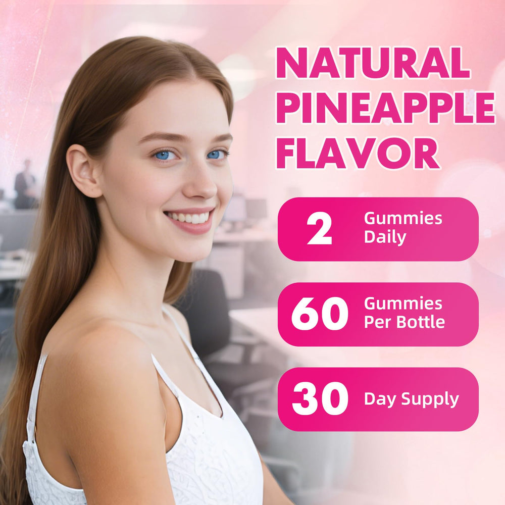 Active woman holding a gummy for daily wellness