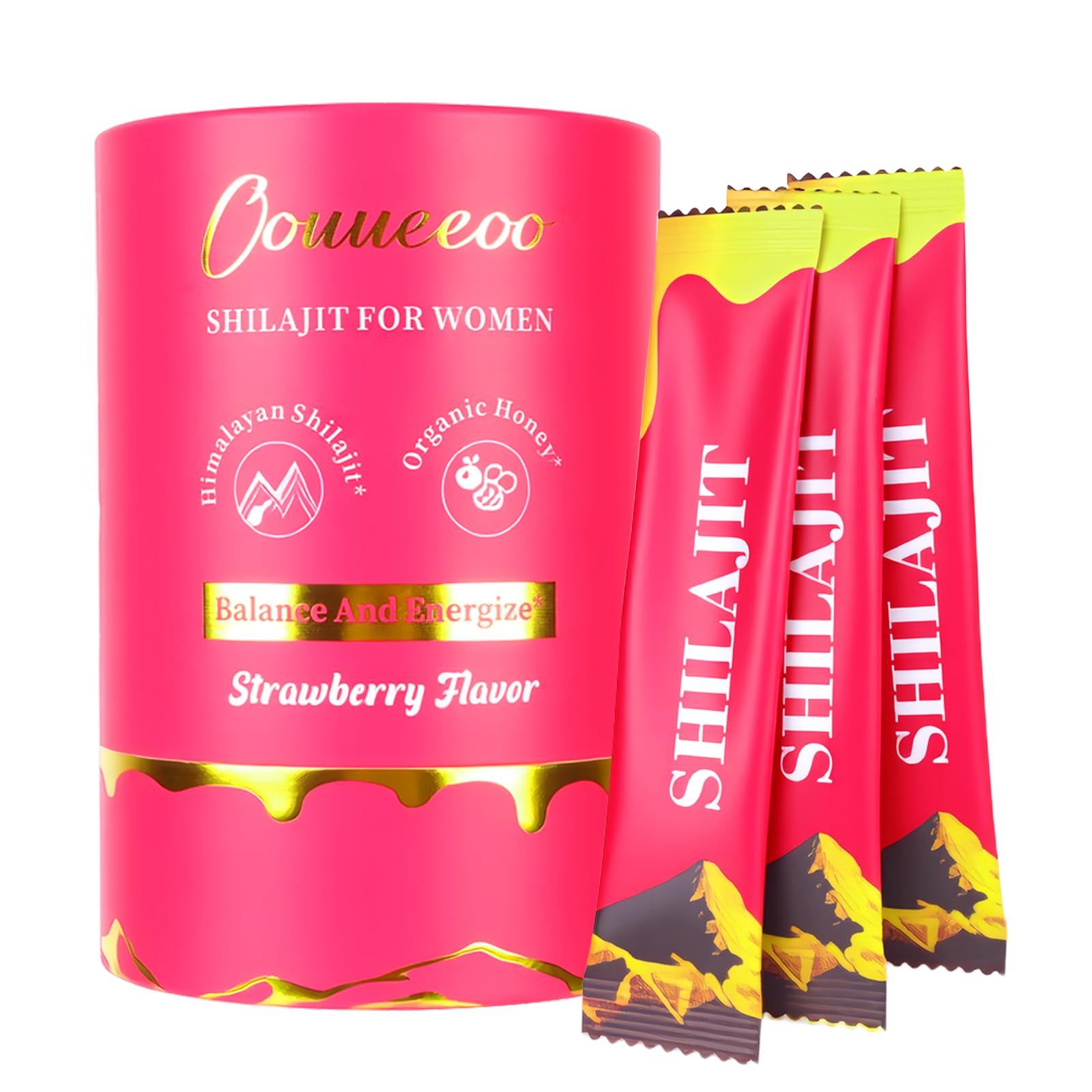 Box of Women’s Shilajit Honey Sticks for Hormonal Balance