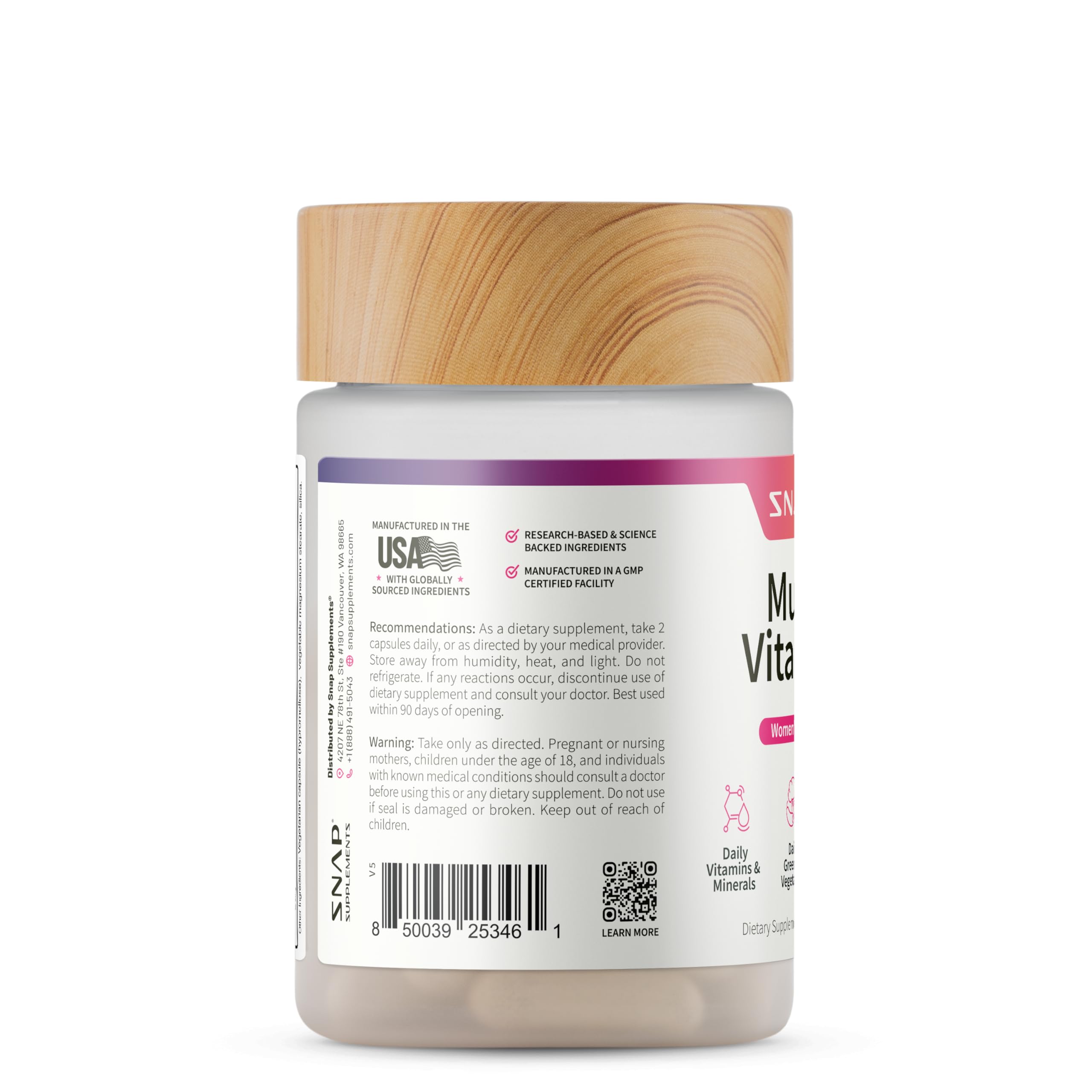 Daily usage depiction for Women's Daily Multi Vitamins