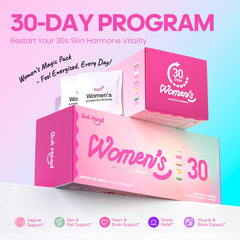 Open travel pouch showing individual daily vitamin sachets