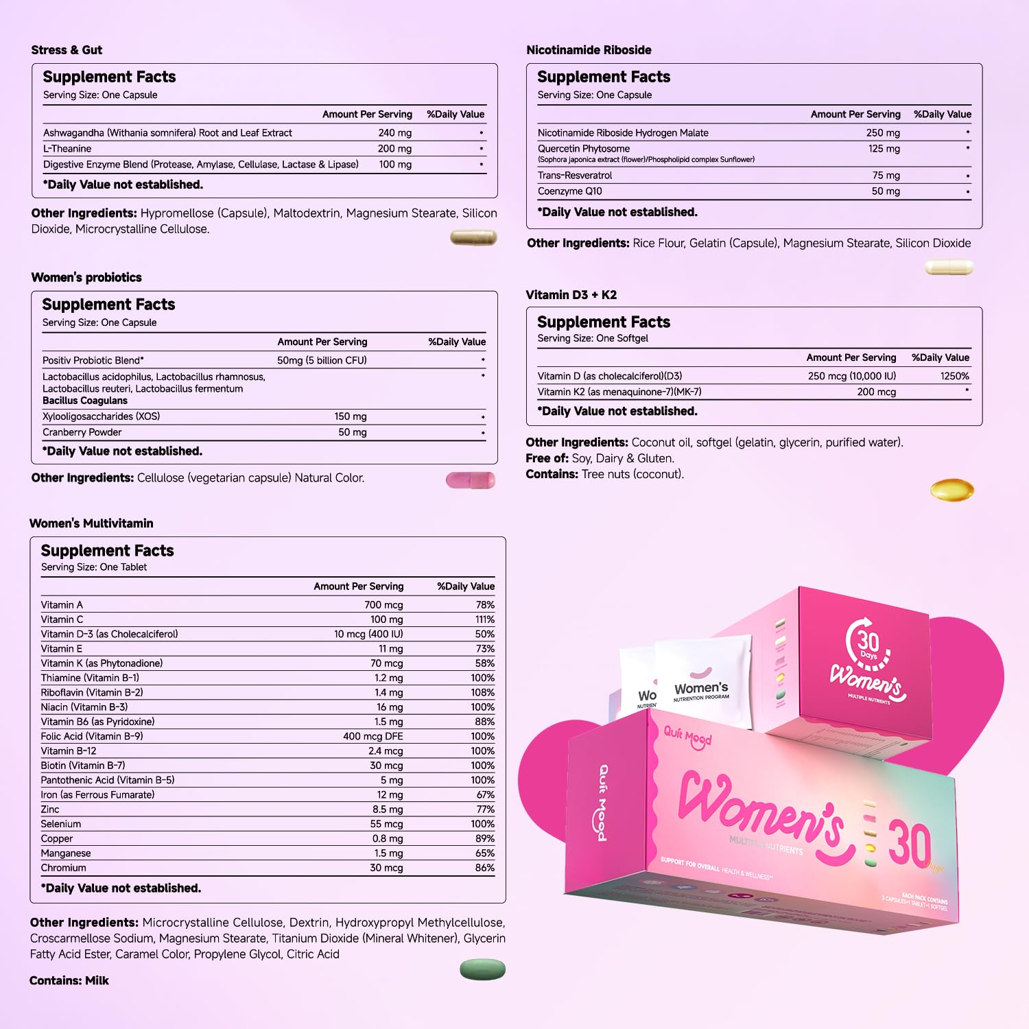 Lifestyle shot of a woman on the go using daily vitamin packs