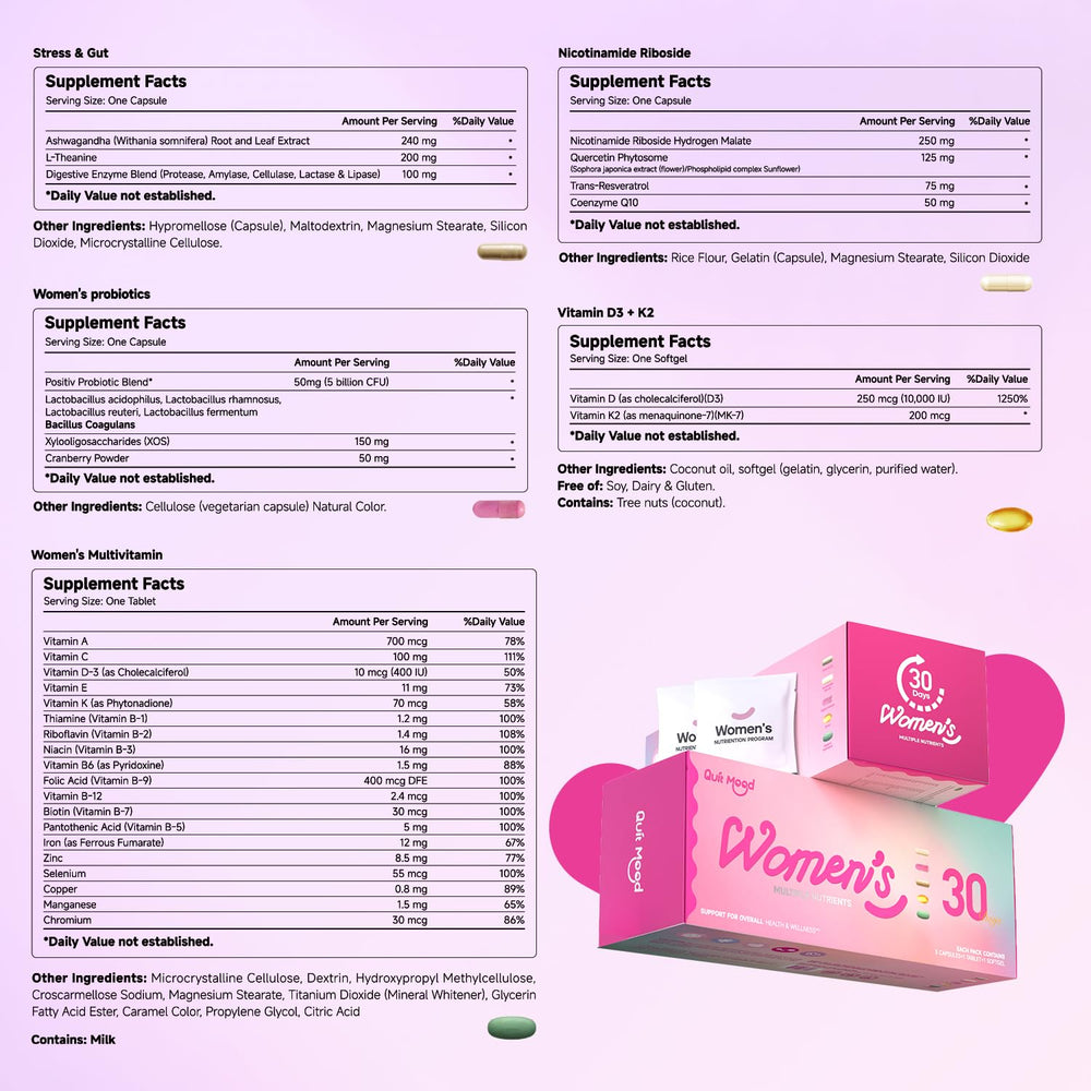 Lifestyle shot of a woman on the go using daily vitamin packs