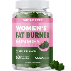 Front view of Women’s Fat Burner Gummies bottle – 60 count