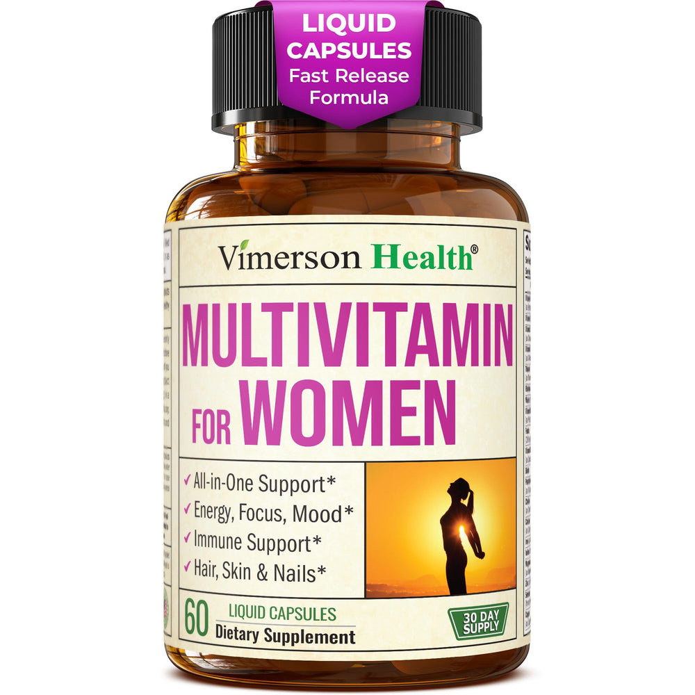 Bottle of Women's Multivitamin with 60 liquid capsules