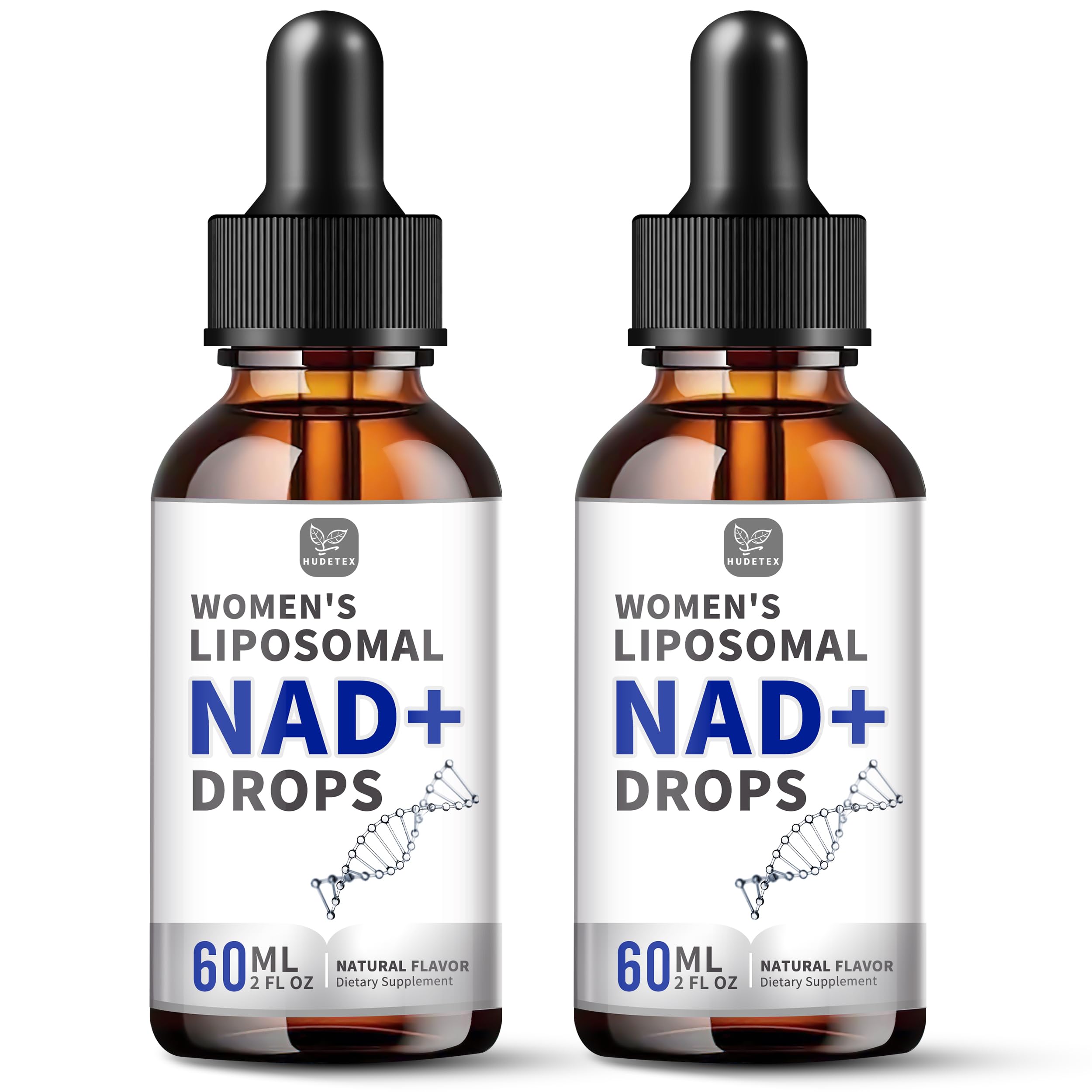 Bottle of Women's NAD Liquid Supplement with 500mg liposomal NAD