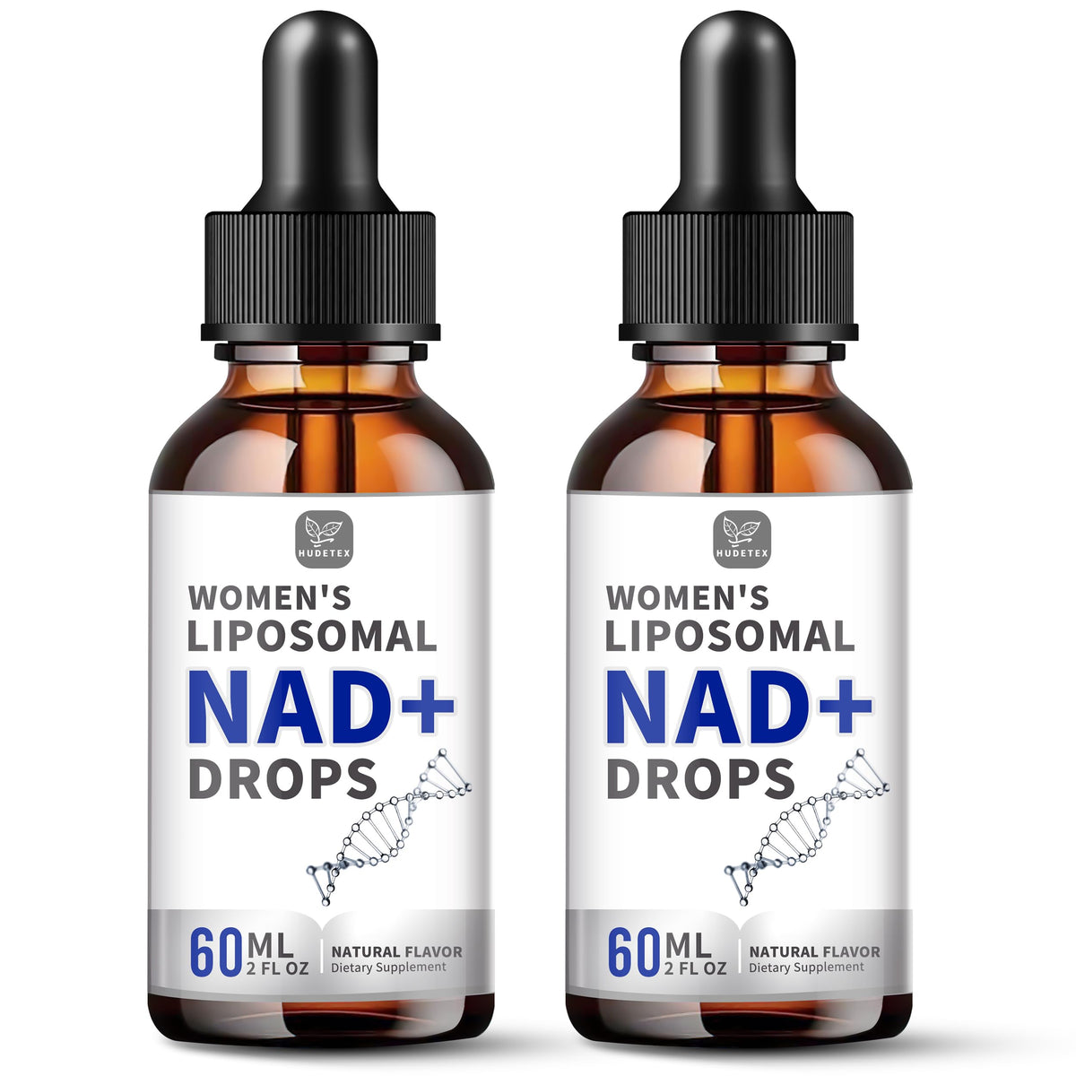 Bottle of Women's NAD Liquid Supplement with 500mg liposomal NAD