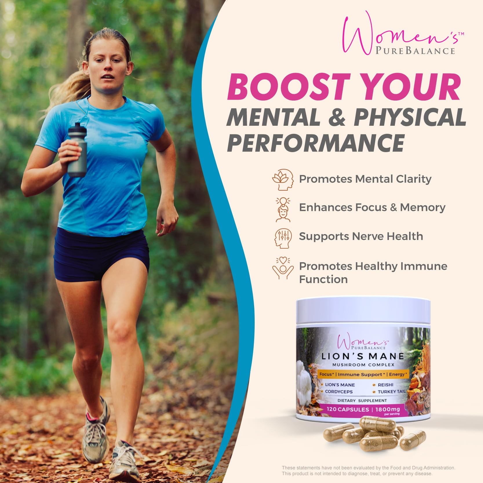 Graphic highlighting immune support and Non-GMO formula