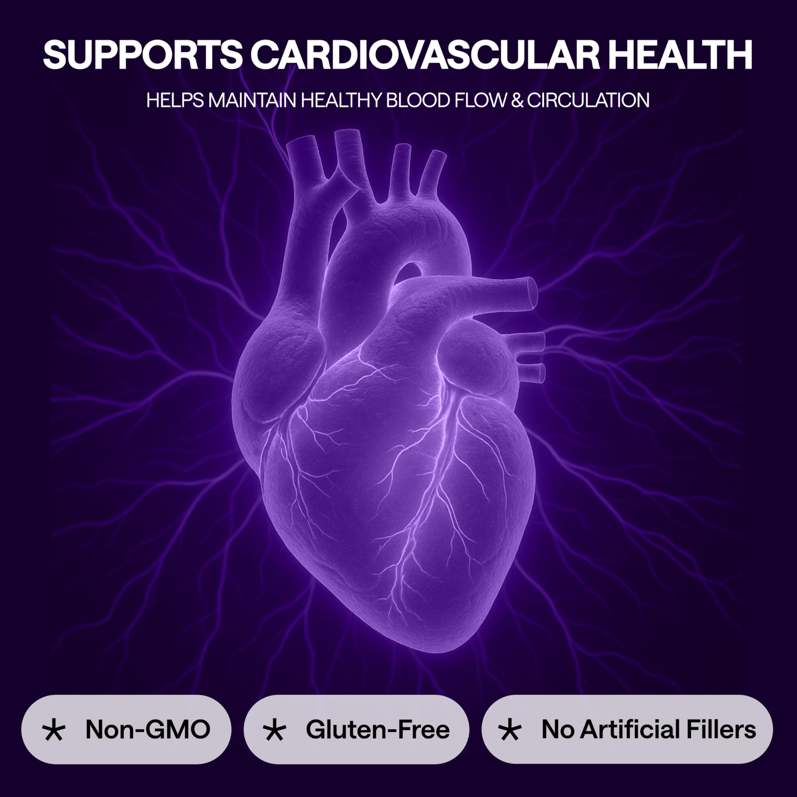 Graphic depicting heart health and improved circulation