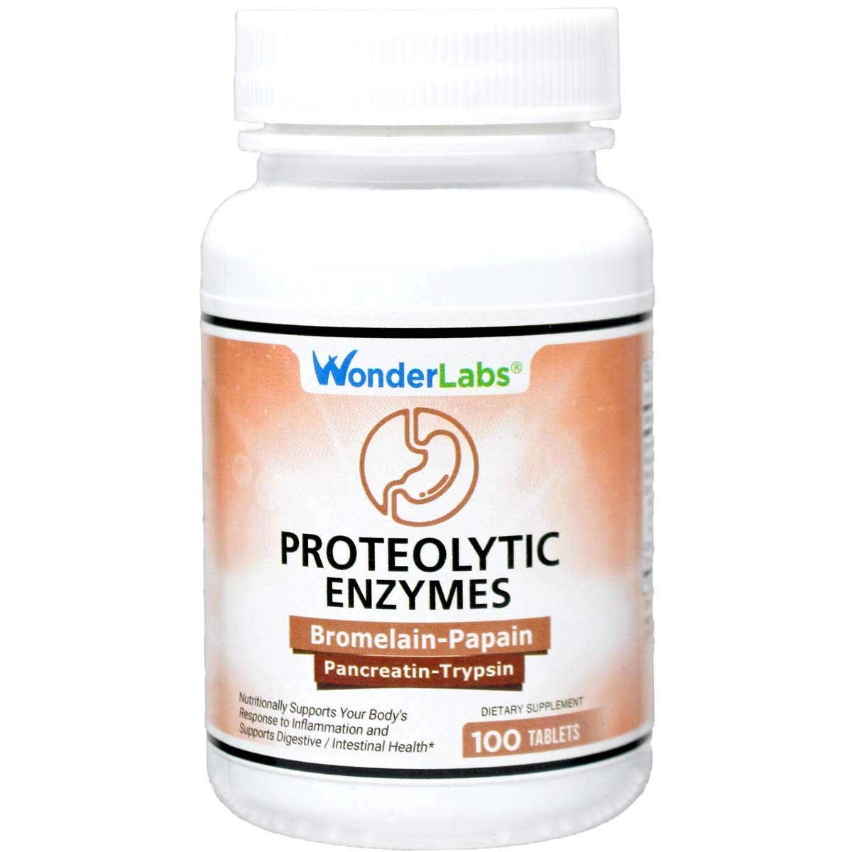 Wonder Laboratories Proteolytic Enzymes bottle and label