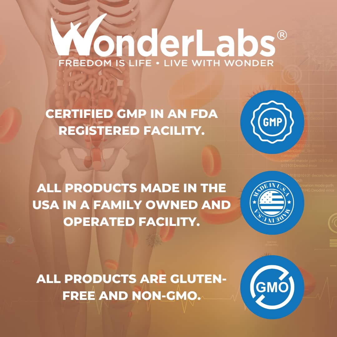 Made in USA statement on Wonder Laboratories Proteolytic Enzymes packaging