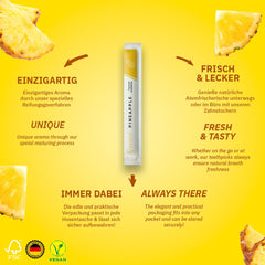 Pineapple flavor toothpicks individually wrapped