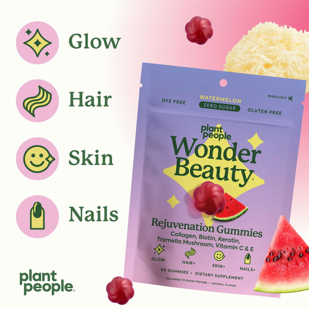 Illustrated ingredients Tremella mushroom and marine collagen peptides